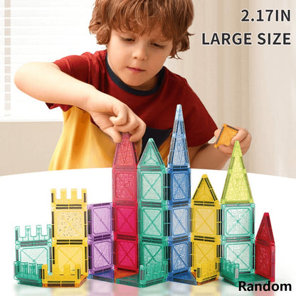 Magnetic Tiles for Kids Ages 3-5 4-8 Magnet Toys for 3 4 5 6 7 8+ Year Old Boys Girls Toddlers Magnetic Building Blocks Preschoo