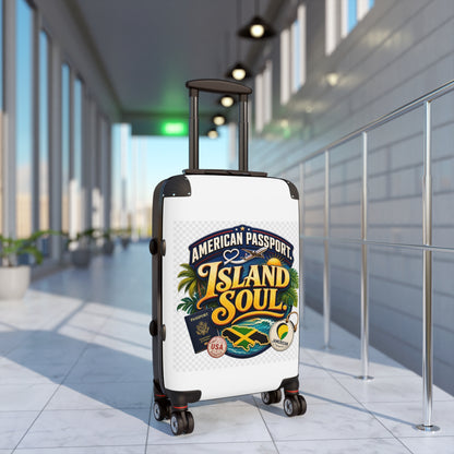 Island Soul Carry-On Suitcase — "American Passport" Tropical Travel Luggage