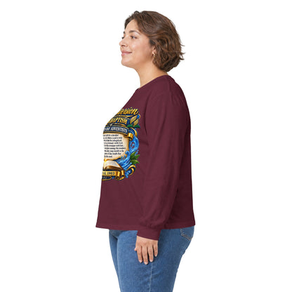 Reconversion Rebaptism Scripture Design Long Sleeve Tee | Christian Faith Shirt