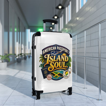 Island Soul Carry-On Suitcase — "American Passport" Tropical Travel Luggage