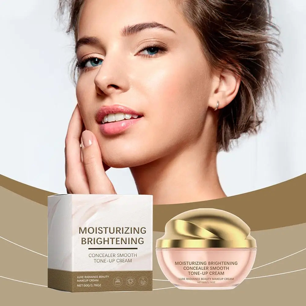 Moisturizing Concealer Smooth Tone-Up Cream Skin Shrink Pores Concealer and Isolation Cream Cosmetics Makeup 30G/50G