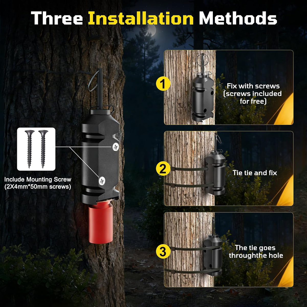 2 Pack 12 Gauge Perimeter Trip Alarm with Screws