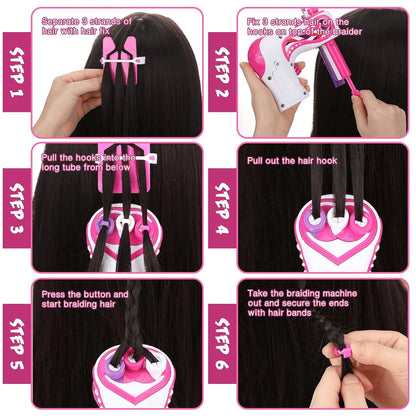 18 Pcs Hair Braiding Machine, Hair Braider, Automatic Braiding Tools