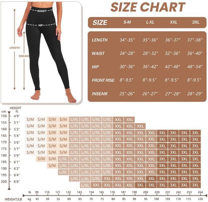 Creamlush Women's High-Waisted Full Length and Capri Leggings