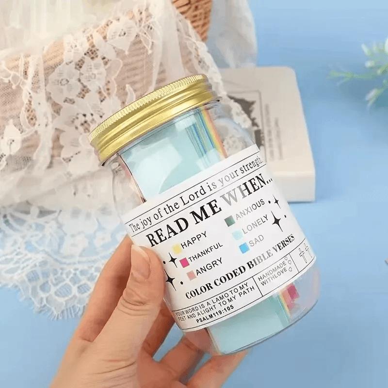 Bible Verses Jar for Emotions and Feelings Bible Verses in a Jar Bible Verses Savings Jar Comfort in God'S Word Storage Jar