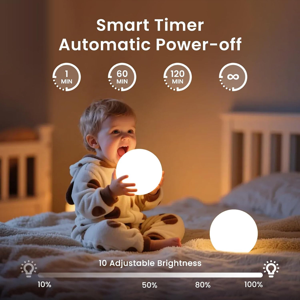 3-Inch Rechargeable LED Ball Lights, Glowing Sphere Lights W/Remote