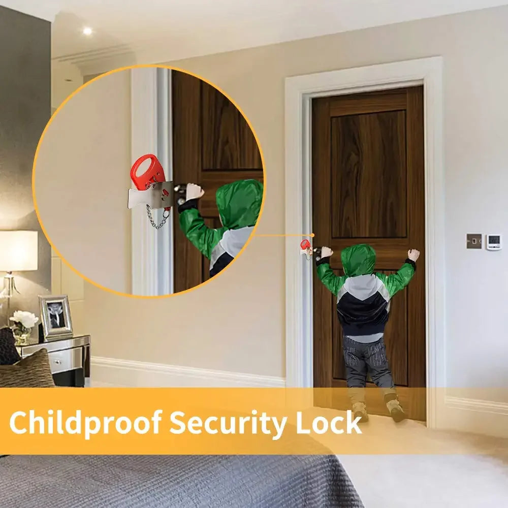 Portable Door Lock Keyless Anti-Theft Hotel Lock Travel Locks Childproof Door Lock Security Home Safety