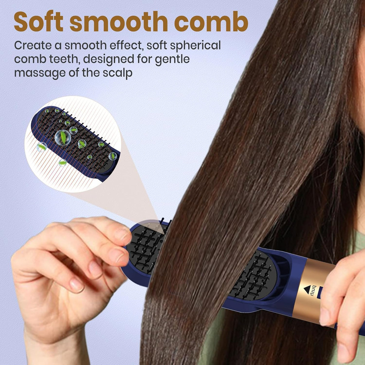 Hair Dryer Brush 5 in 1, Negative Ion Blow Dryer Brush Set -110,000 RPM High- Speed Hot Air Brush Air Styler Curling Wrap Air Curler, Curling Iron Hair Styling Tools for Straight Curl Drying Smoothing