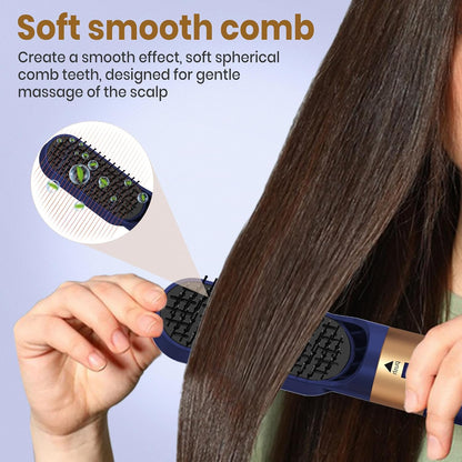 Hair Dryer Brush 5 in 1, Negative Ion Blow Dryer Brush Set -110,000 RPM High- Speed Hot Air Brush Air Styler Curling Wrap Air Curler, Curling Iron Hair Styling Tools for Straight Curl Drying Smoothing