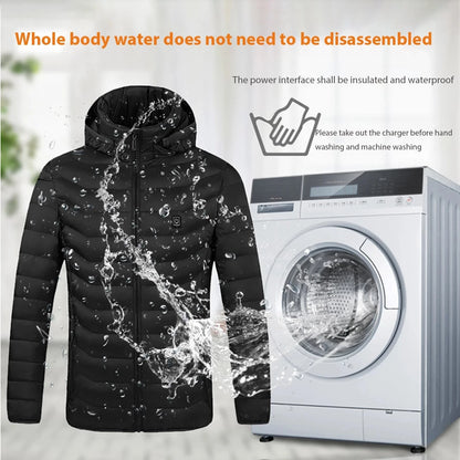 Men Heated down Jacket USB Winter Men'S Parka Outdoor Electric Padded Jacket Warm Sprots Thermal Coat Clothing Heated Jacket
