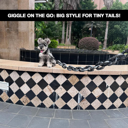6 Ft Funny Dog Leash, Giant Plastic Fake Chain Leash for Small Dogs