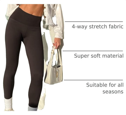 Creamlush Women's High-Waisted Full Length and Capri Leggings