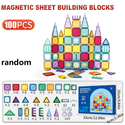 Magnetic Tiles for Kids Ages 3-5 4-8 Magnet Toys for 3 4 5 6 7 8+ Year Old Boys Girls Toddlers Magnetic Building Blocks Preschoo